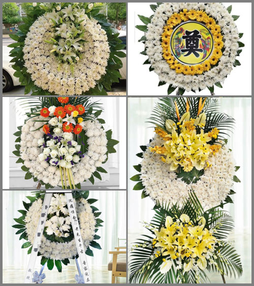安徽六安市金寨县桃岭乡花圈速递